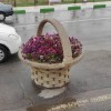 گلدان فایبرگلاس طرح سبد زرین کار