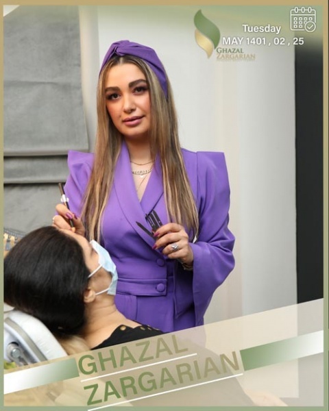 تاتو اسکالپ سر در مرکز غزل زرگریان