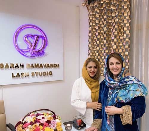 آموزش کار با مژه های رنگی توسط سارا دماوندی